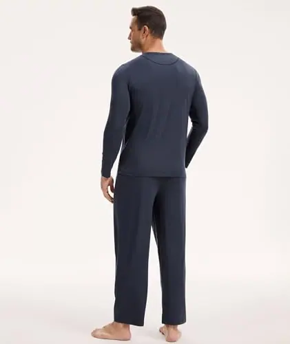 Bamboo-Cotton Men's Pajama Set Exceptional Comfort with Breathability and Sweat Absorption by GYS Pajamas