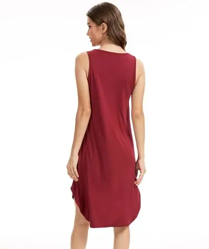 Bamboo Viscose Sleeveless Nightgowns for Women by GYS Pajamas