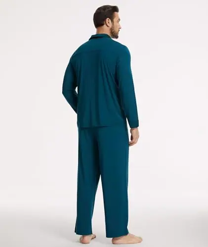 Men's Bamboo Viscose Button Down Pajama Set by GYS Pajamas