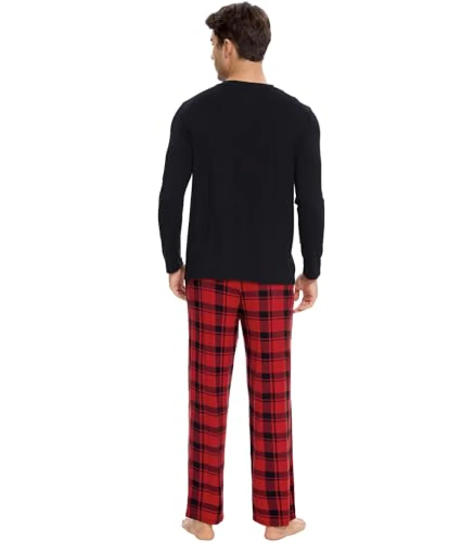 Men's Bamboo Viscose Henley Neck Pajama Set by GYS Pajamas