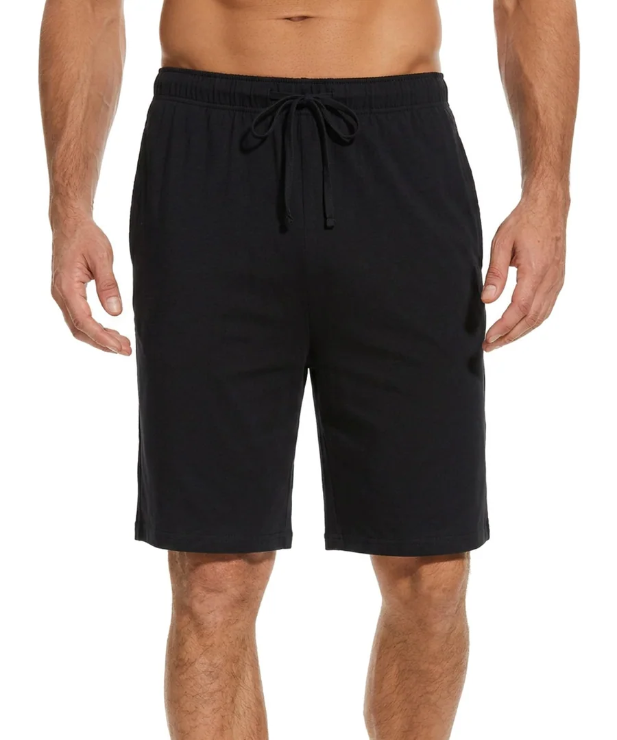 Men's Bamboo Viscose Pajama Shorts Lightweight Summer Lounge Shorts — Black · Large by GYS Pajamas