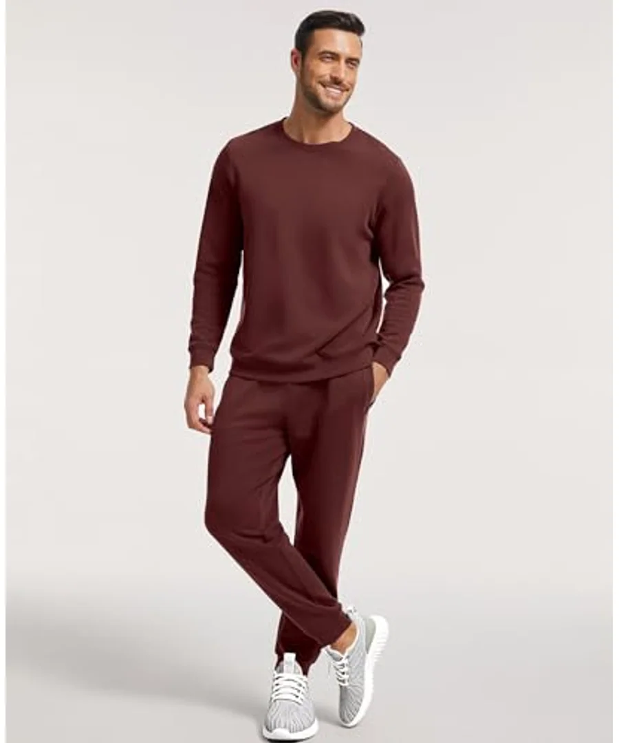 Men's Modal Cotton Blend Long Sleeve 2-Piece Tracksuit by GYS Pajamas