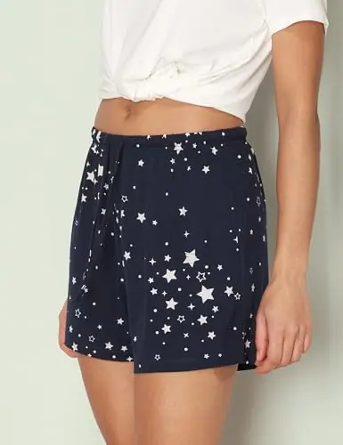 Women's Bamboo Viscose Cooling High Waisted Pajama Shorts by GYS Pajamas