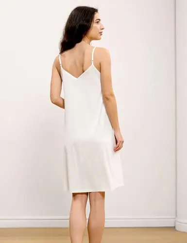 Women's Bamboo Viscose Spaghetti Strap Nightgown by GYS Pajamas