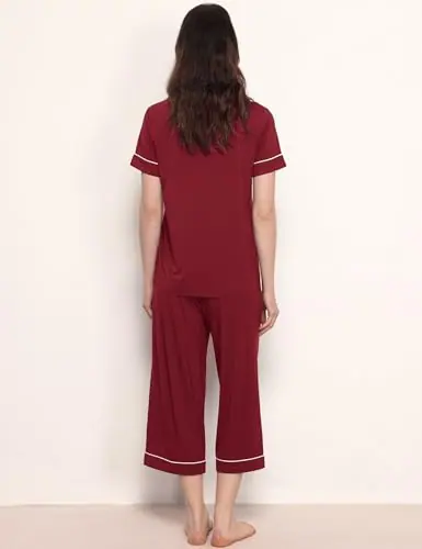 Women's Bamboo Viscose Button Down Pajama Set by GYS Pajamas